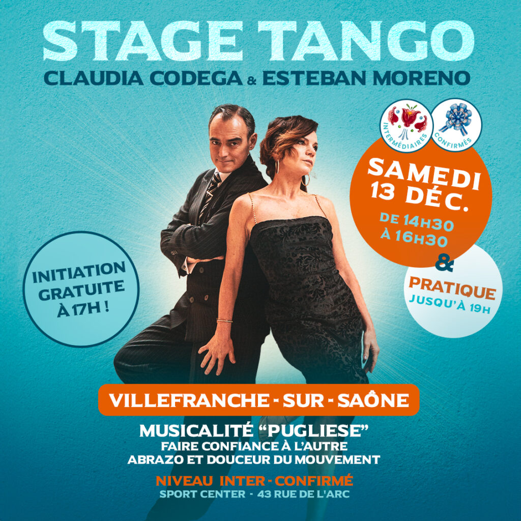 Claudia Codega Esteban Moreno Tango Argentin Lyon